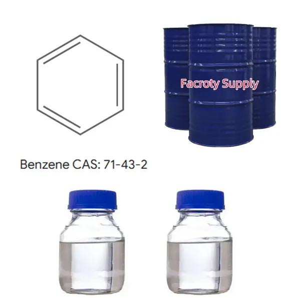 99.9% CAS Grád Tionscail Leachtacha Benzene íon 71-43-2