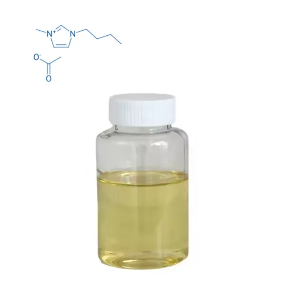 99% íonacht 1- Butyl {-3- Methylimidazolium aicéatáite Acetate Liquid CAS 284049-75-8