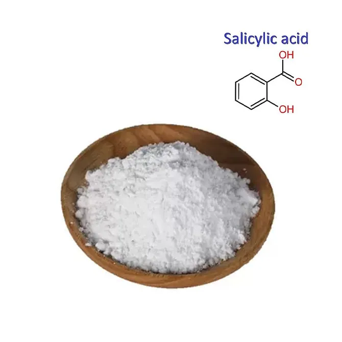 Íonacht ard 99% CAS púdair aigéad salaicileach 69-72-7