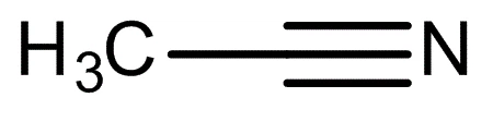 CAS number 75-05-8 Acetonitrile Structure: CAS number 75-05-8 Acetonitrile Structure: